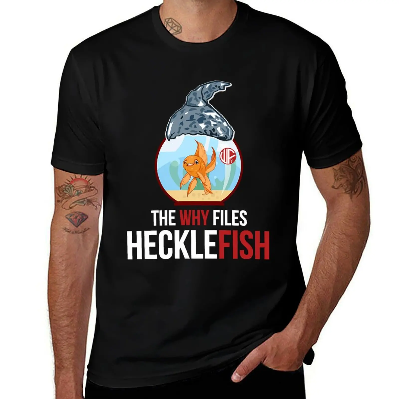 

The Why Files Black Hecklefish T-Shirt cotton tshirt 100% t shirt man cotton man t shirt luxury T-Shirt