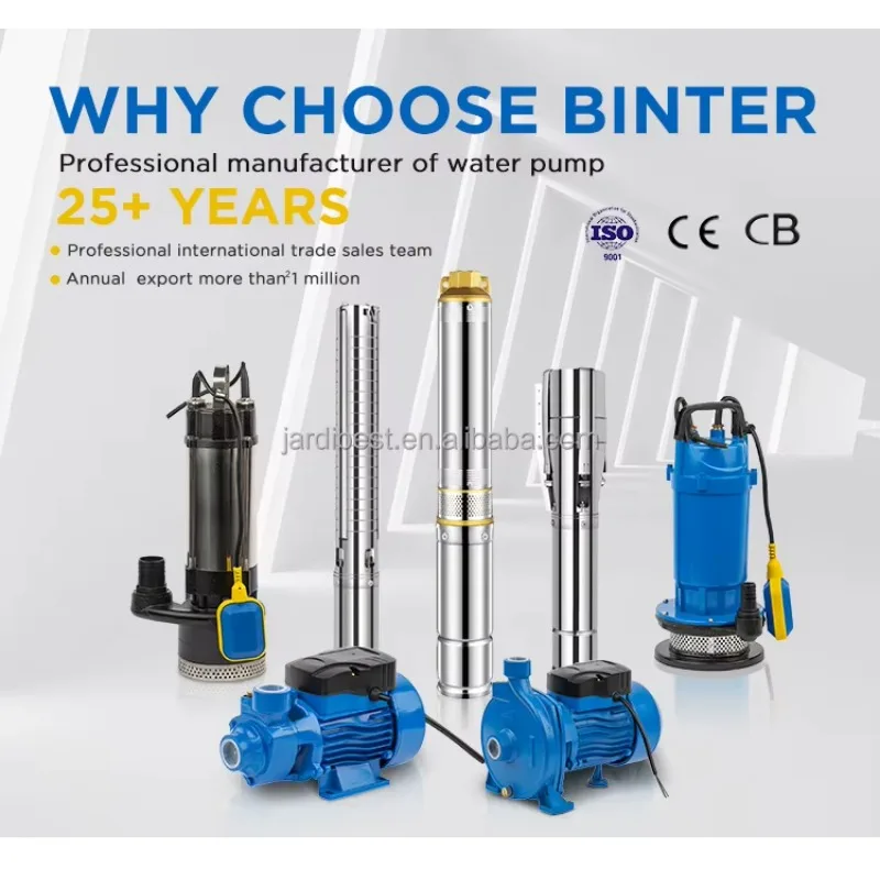 Bombas centrífugas de água multiestágio autoadesivas para jardim