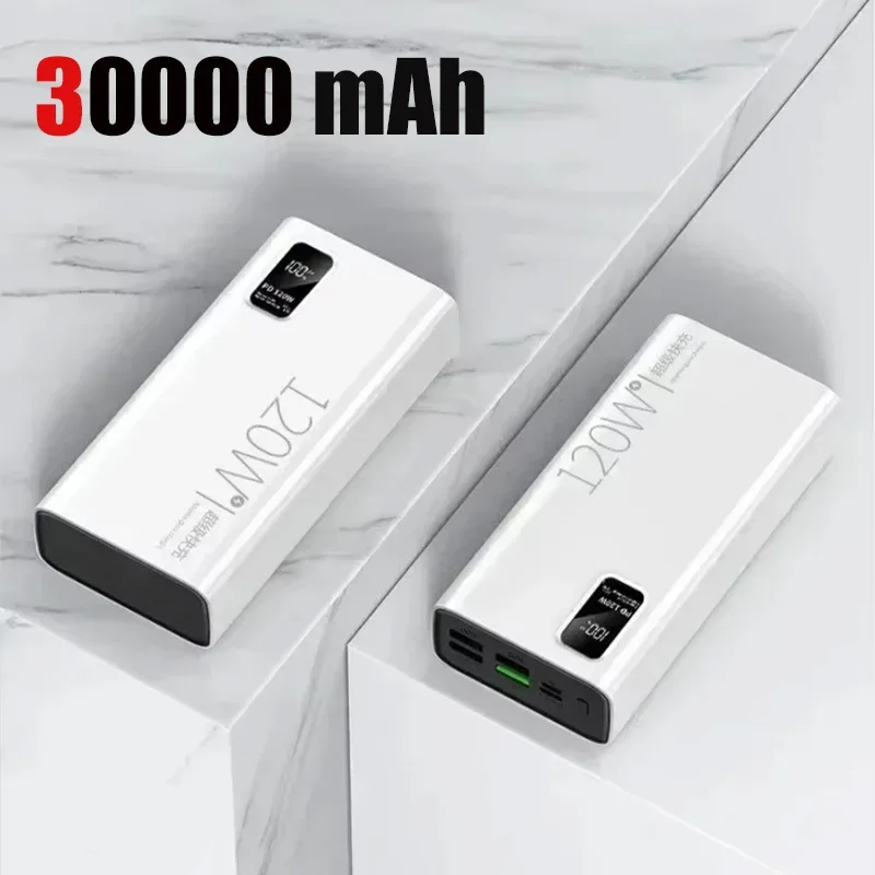 120W Super Fast Charging 50000 mAh Power Bank 100% sufficient capacity for mobile power supply for various mobile phones