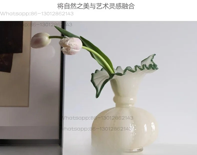 glass vase living room desktop water flower arrangement device