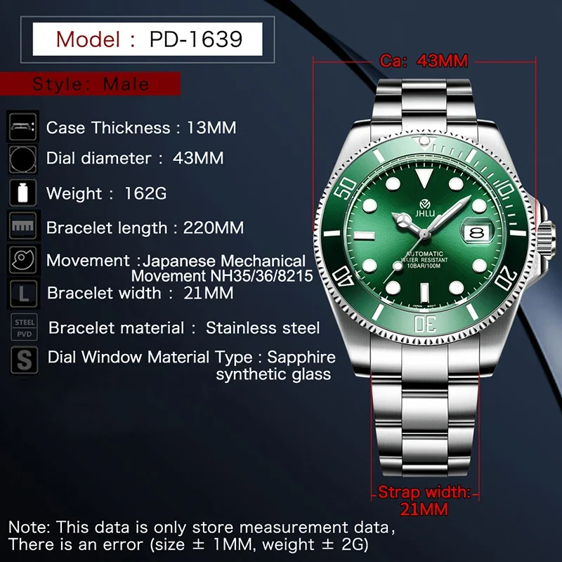 2024 New Men's Submariner Watch Mechanical watch Luxury ceramic bezel sapphire glass casual business fashion