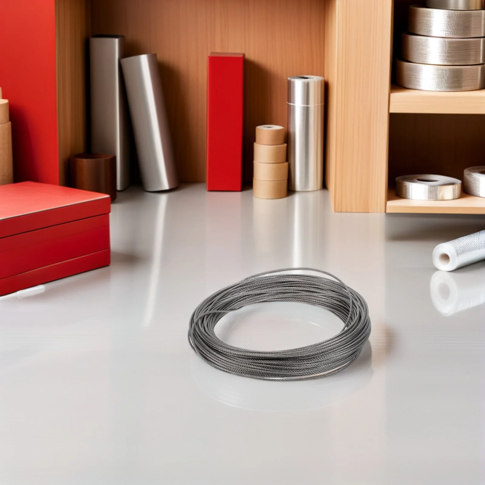 10 メートル 304 ステンレス鋼ワイヤーロープ 2 ミリメートル亜鉛メッキ鋼ケーブル庭屋外セキュリティフェンス固定用ヘビーデューティ強力な引張