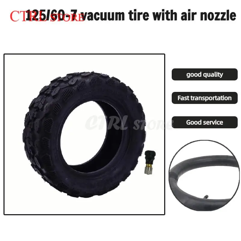 New high-quality 125/60-7 vacuum tires with air nozzles suitable for DTX parts of Dualtron X electric scooter tyre