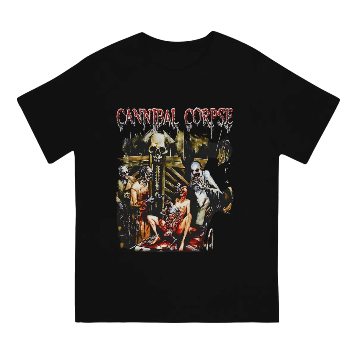 Rare Vintage Man\'s TShirt Cannibal Corpse Crewneck Short Sleeve 100% Cotton T Shirt Humor High Quality Gift Idea