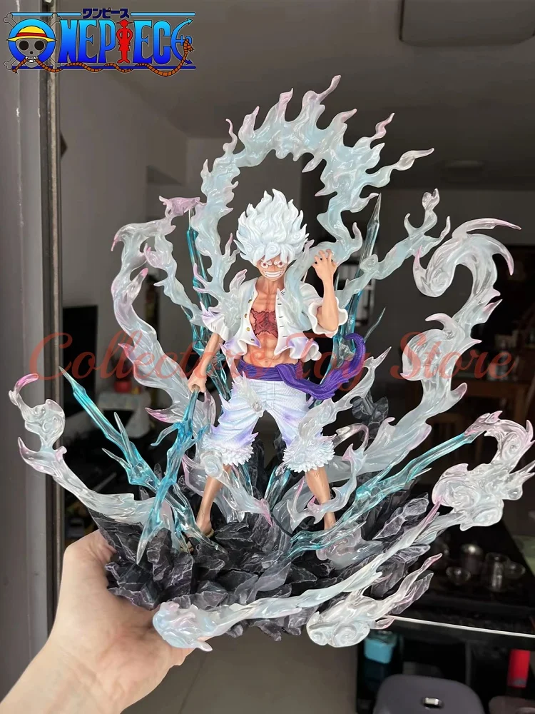 [Fabricado por jt] brinquedos de anime de uma peça skypainting nika luffy anime periférico gk figura estátua modelo colocamentos menino presente de natal