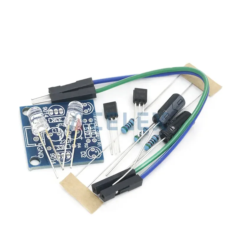 MHT11 Simples 5MM LED Flash DIY Kits DC 3V-14V Circuito Eletrônica Suite 1.6mm Peças para Arduino Piscando Kit