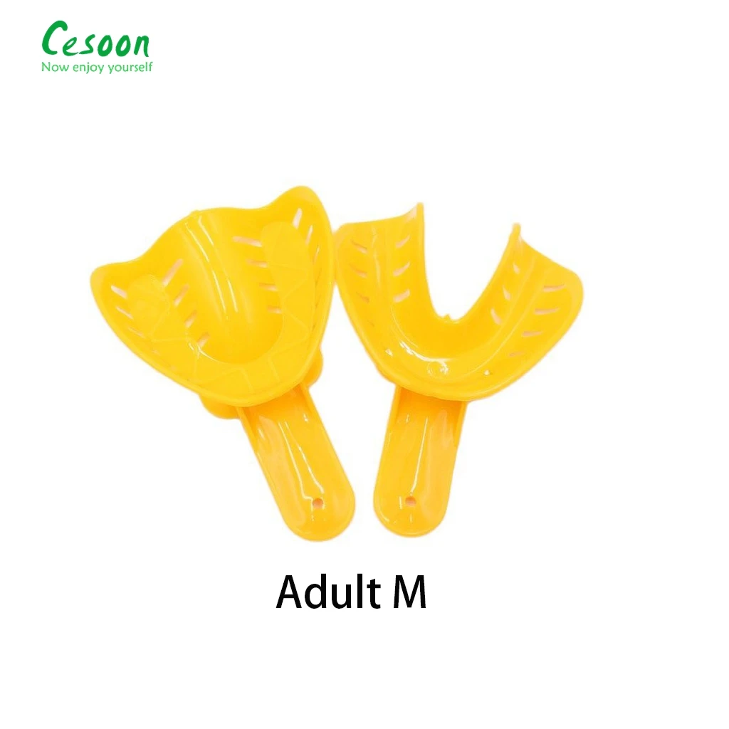 12Pcs/Set Dental Impression Tray For Adult/Children Plastic Materials Teeth Holder Removable Dental Clinic Lab Equipment 6 Sizes