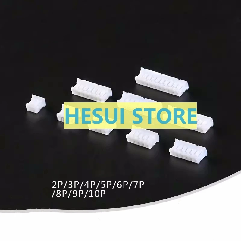 10 pieces ZH1.5MM 2/3/4/5/6/7/8/9/10P rubber shell plug connector