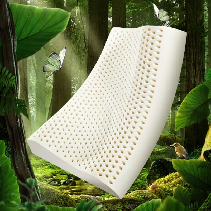 

Thailand Latex Pillow for Neck Pain Protect Vertebrae Health Care Orthopedic Massage Pillows for Sleeping for Bedroom