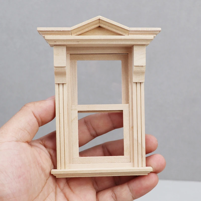 Doll House Door Window Model Miniature Table Cabinet Shelf Legs Cupboard Model Dollhouse Furniture Decor DIY Toy Accessories