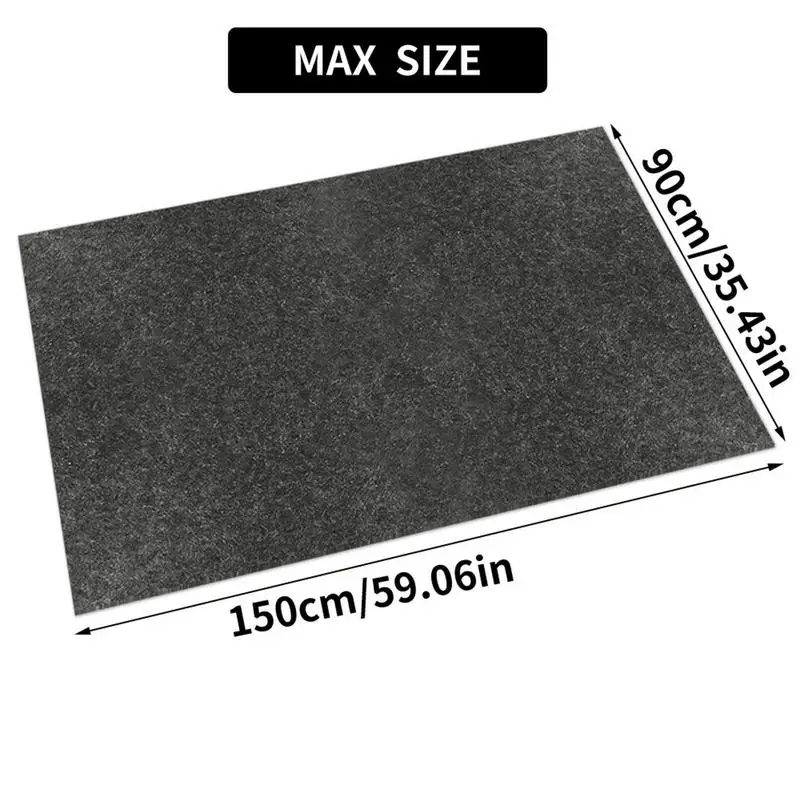 Garage Floor Mat Oil Drain Pan Waterproof Rubber Backing Layer Anti-Slip Containment Mats For Garage Floors Fabric Garage Rug