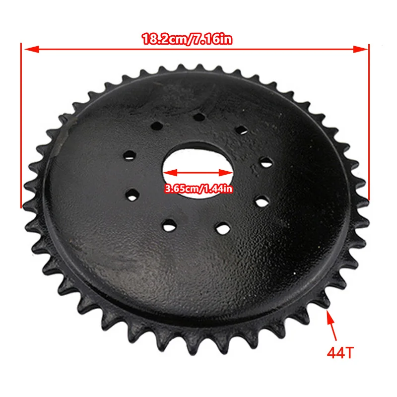 44 Tooth Rear Drive Sprocket Engine Set Mount Pads Kit Fit 49cc 66cc 80cc Motorised Bicycle Bike Rear Drive Sprocket