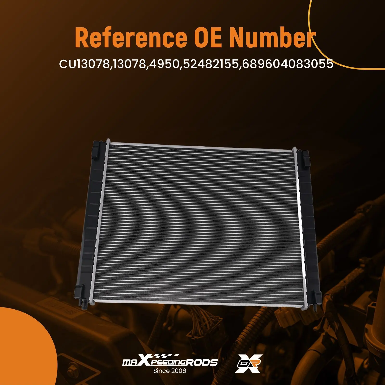 Aluminum Core Radiator for Infiniti EX35 FX35 2008-2012 P40233 Crossflow
