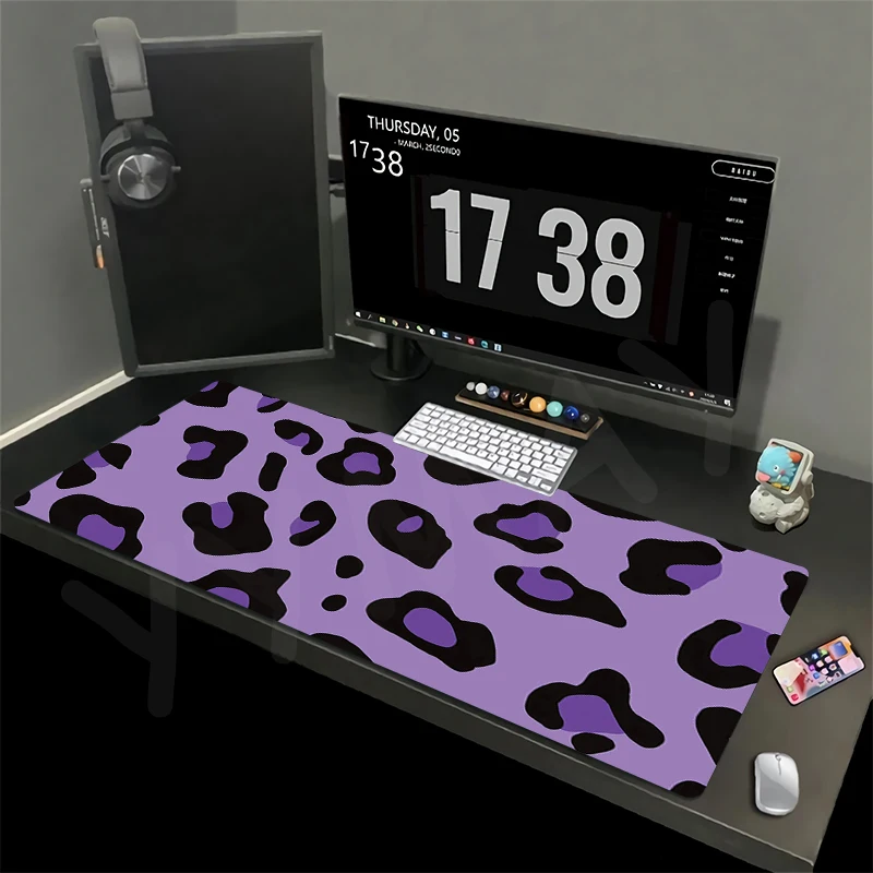 Mouse Pads Leopard Print Design Gaming Mousepads 400x900 Large Mousepad Gamer Rubber Mat Company Desk Pad Design For Gift