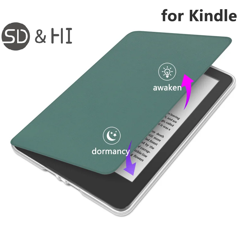 Transparent Foldable Protective Cover Case For Kindle Paperwhite 1/2/3/4/5/6 2024 2022 Oasis 2/3 E-Book Reader Protector