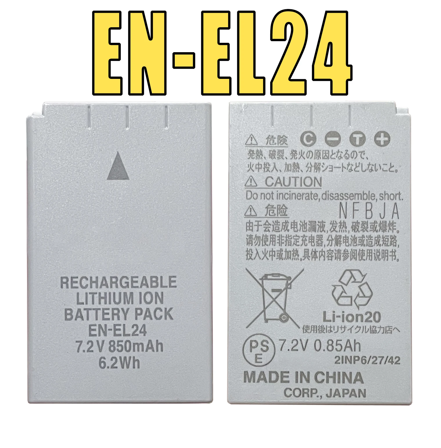 

Genuine Camera Battery EN-EL24 ENEL24 For Nikon 1 J5 Microscan Camera Lithium Battery