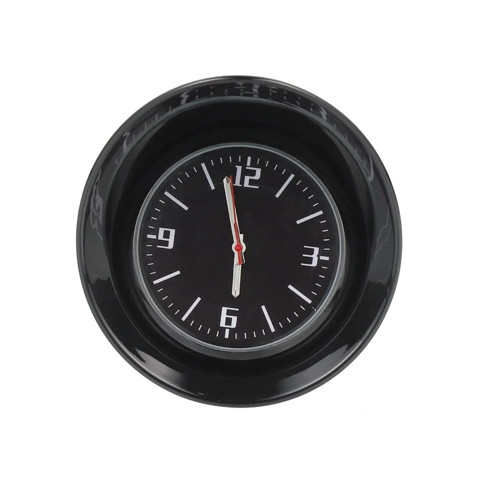 

Car Dashboard Clock Mini for Dash Automotive Ornament Zinc Glass Durable Precise Easy Paste Sticker Non Slip Car