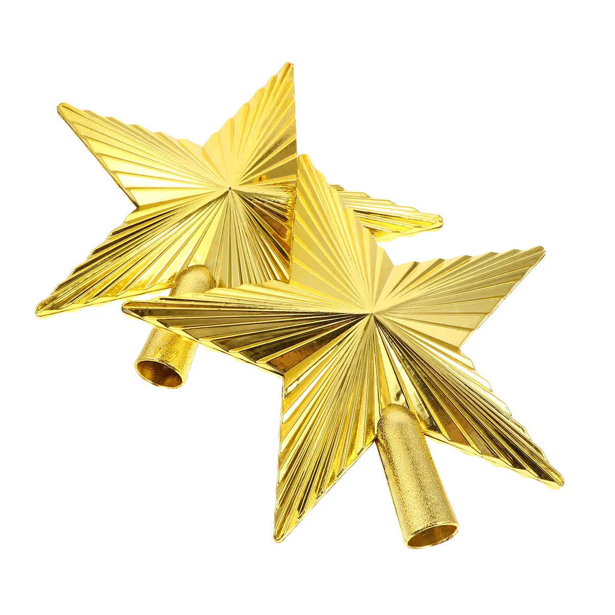 

2 Pcs Tree Topper 20cm Plastic Star Decoration Holiday Adornment Xmas Treetop Festive Xmas Treetop Star Home Party