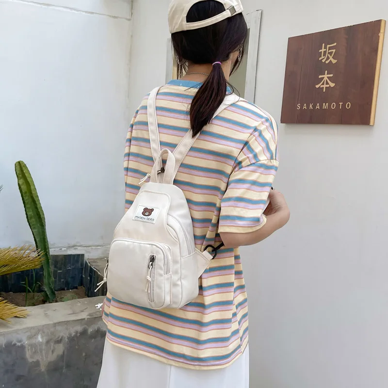 Fashion Mini Backpack Multifunctional Shopping Small Backpack Casual All Match Chest Bag Messenger Bag Mochila Female