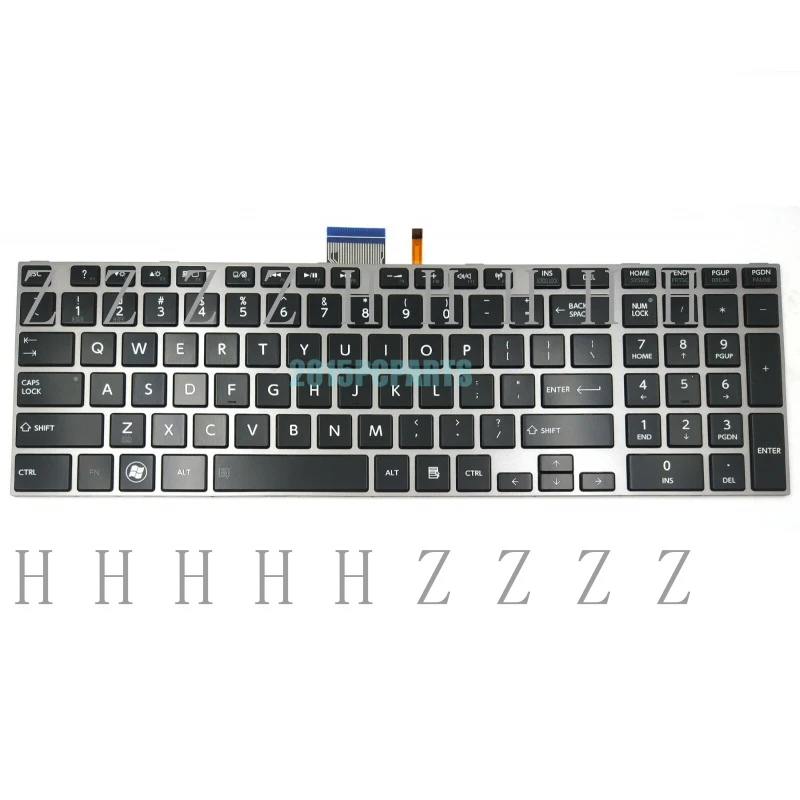 

Z New For Toshiba Satellite P850 P850D P855D P870 P870D P875D Keyboard Backlit US
