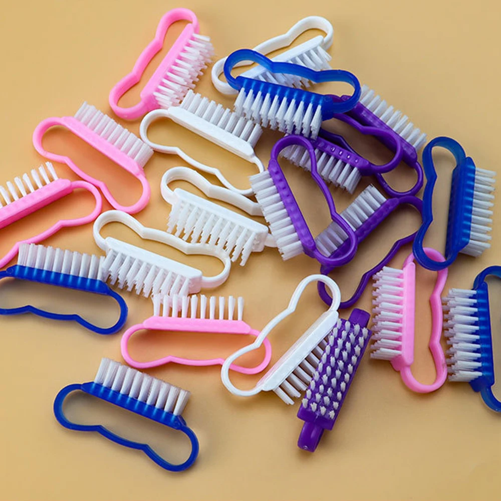 

10Pcs/Set Professional Nail Brush Multicolor Handle Powder Soft Cleaner Brushes Butterfly Cleaner Nail Dust Brush Manicure Tools