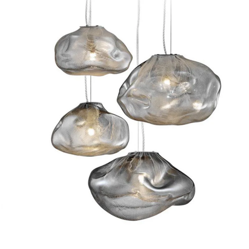 

Irregular Glass Suspesnion Nordic Pendant Light Art Hanging Lamp Decorative Chandelier