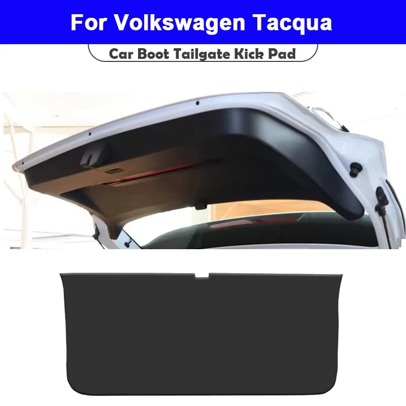 

For Volkswagen Tacqua 2019-2025 Trunk Tailgate Guard Pad Leather Rear Trunk Door Protective Car Interior Accessories