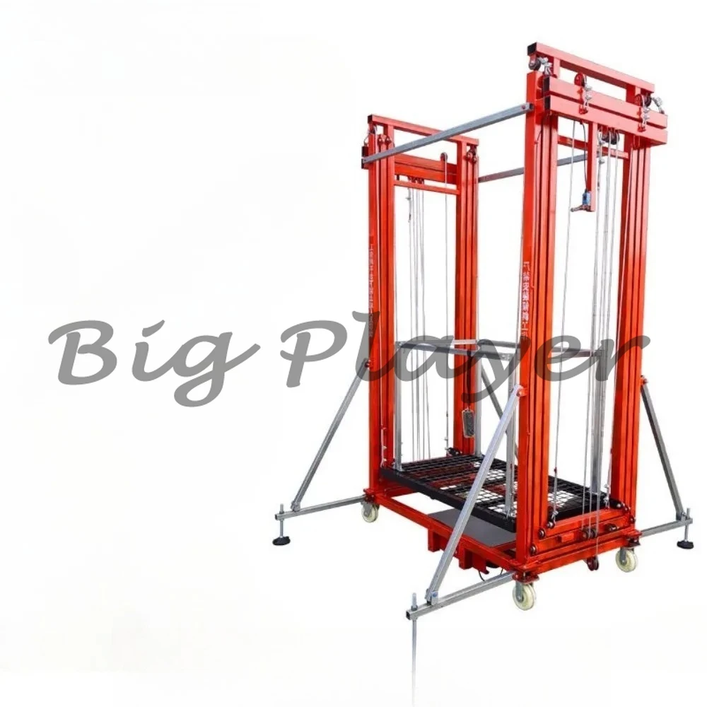 Fully automatic remote control hoist Electric scaffolding foldable mobile lifting platform