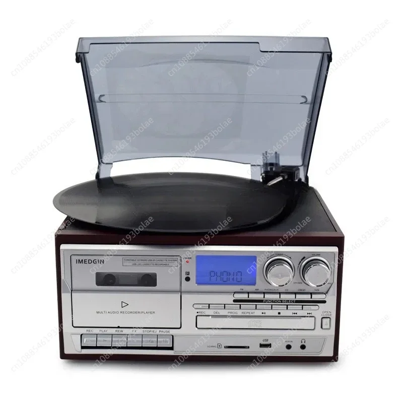 CE Free Customs Clearance Vinyl Record Player With CD Player Cassette Recording And Player USB SD FM Radio