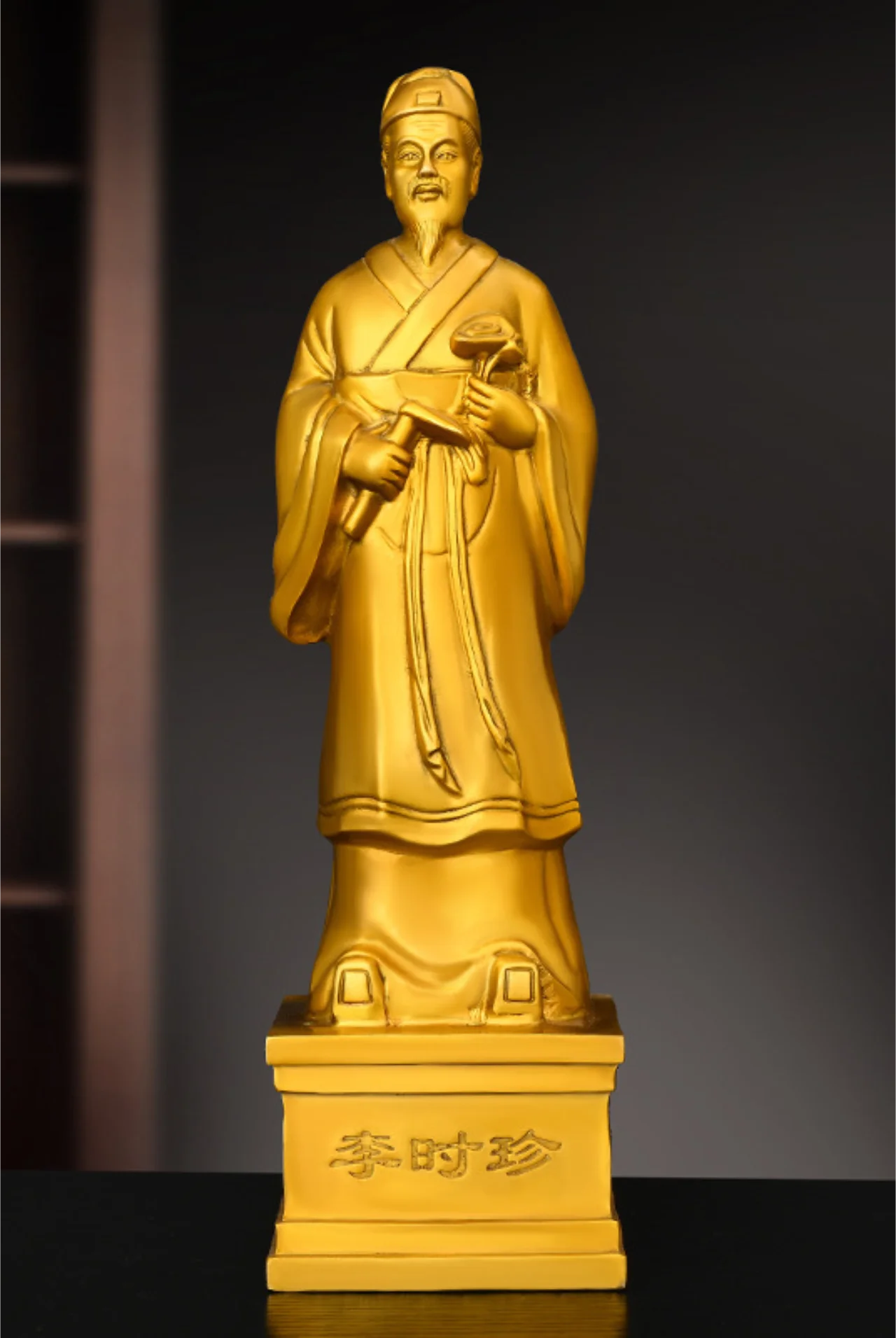 Bronze Flat Magpie, Hua Tuo, Sun Simiao, Li Shizhen, Zhang Zhongjing, Five Famous Doctors, National Medical Hall Decoration