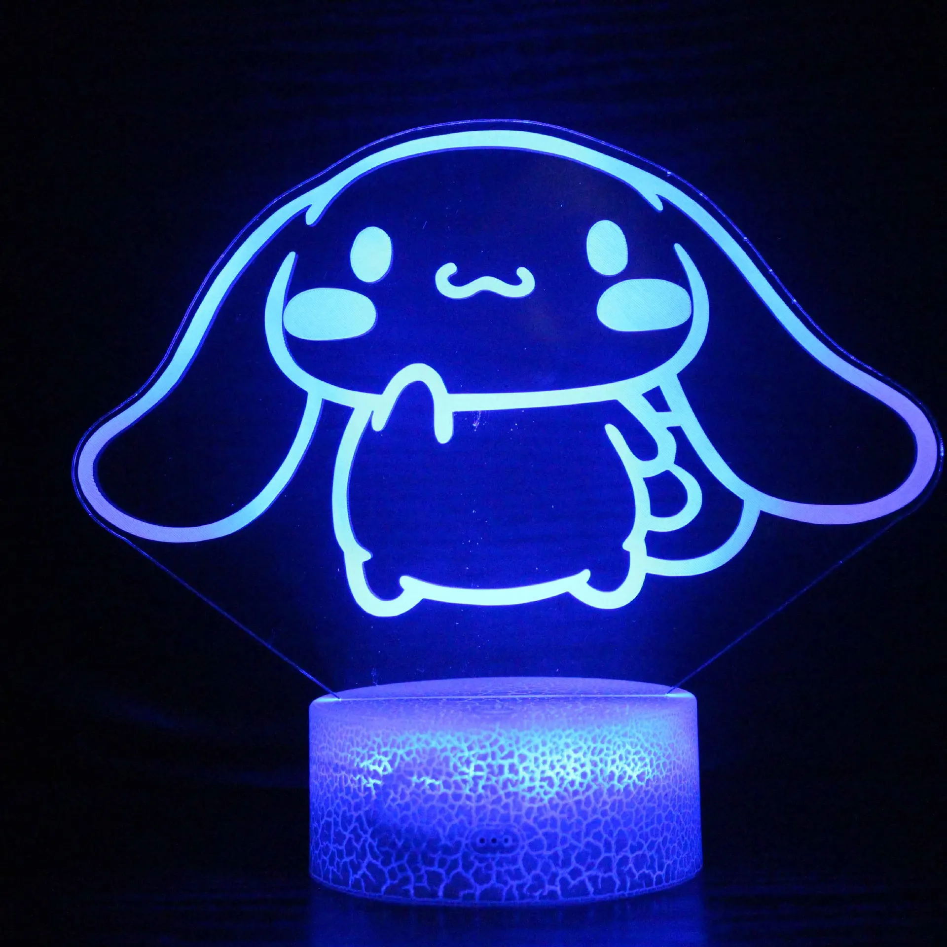 

3D Illusion Cinnamoroll Remote Control and Smart Touch Colorful Night Light Acrylic Light Memorial Day Creative Gift Lighting