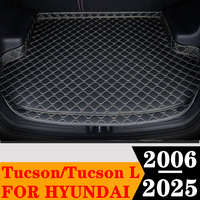 High Side Car Trunk Mat For HYUNDAI Tucson L 2025 24 2023 22 2021 20 2019-2006 Tail Boot Tray luggage Pad Rear Cargo Liner Cover