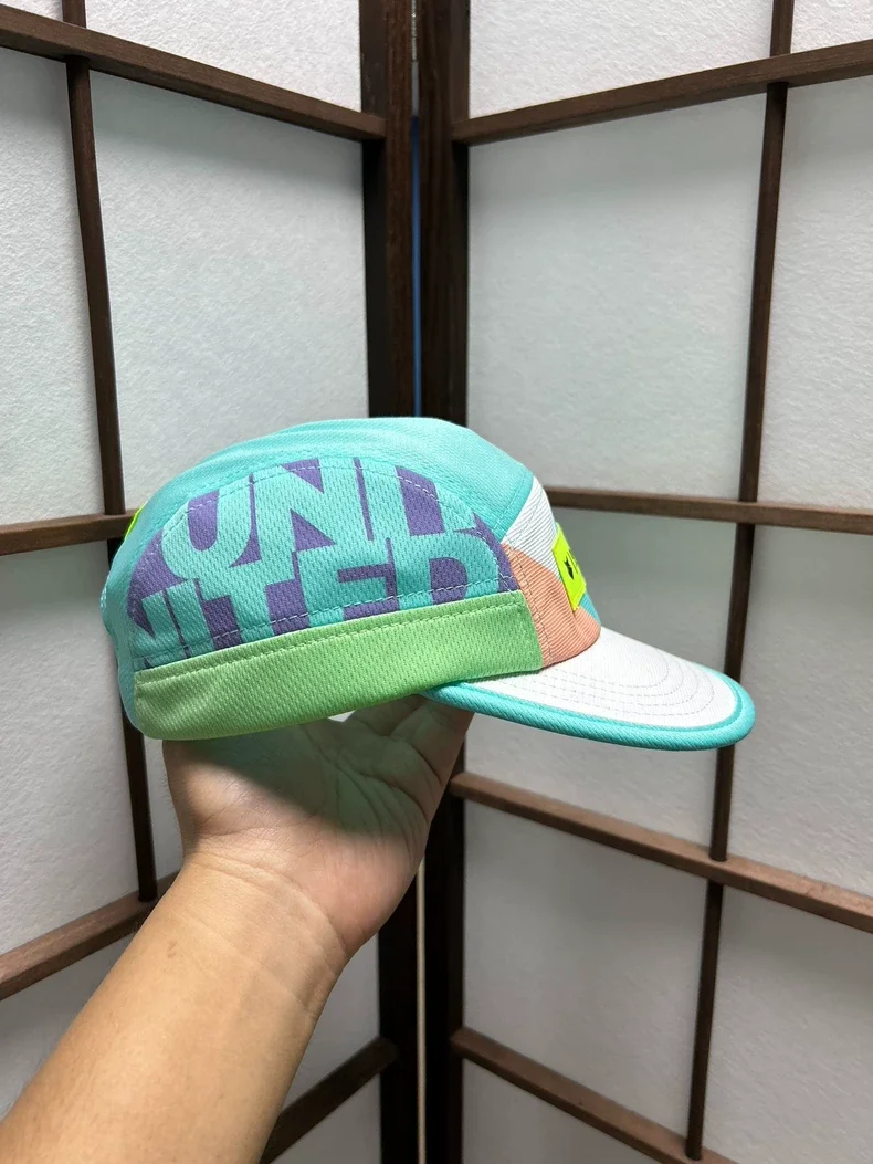 High-Quality 6-Panel Dad Baseball Cap Customized Design Embroidered Logo Laser-Cut Holes Oxford Dobby Fruit Golf Cap