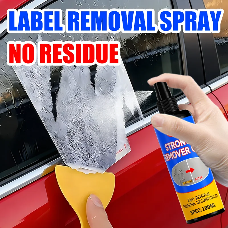 IFUBO 100ML Strong Glue Remover Spray - Powerful Decomposition for Stickers & Residues, No-Residue Clean for Car & Home Surfaces