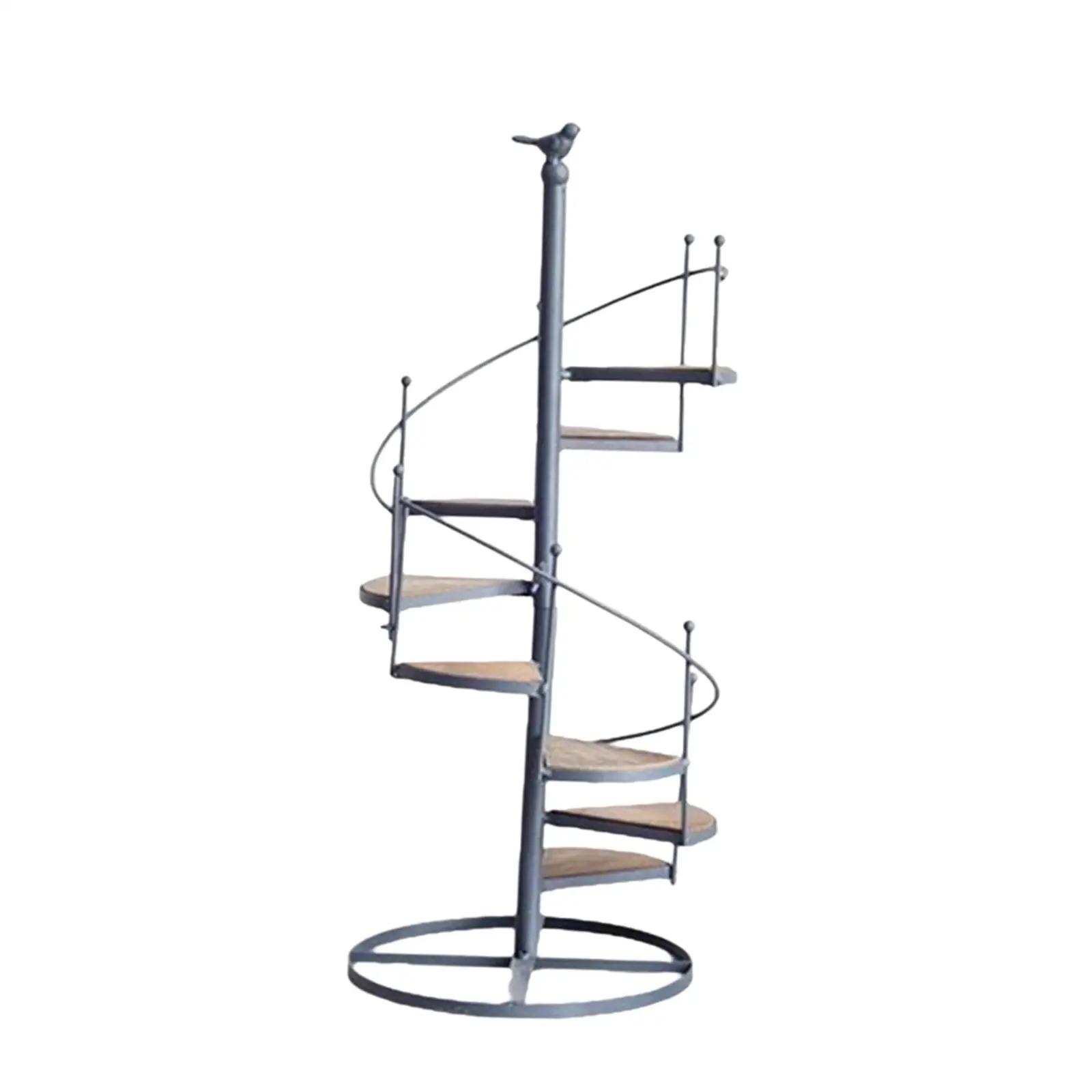 

Спиральная подставка для растений на 8 ярусов, декоративная металлическая полка для нескольких цветочных горшков, для дома, сада, патио, использования в помещении и на улице