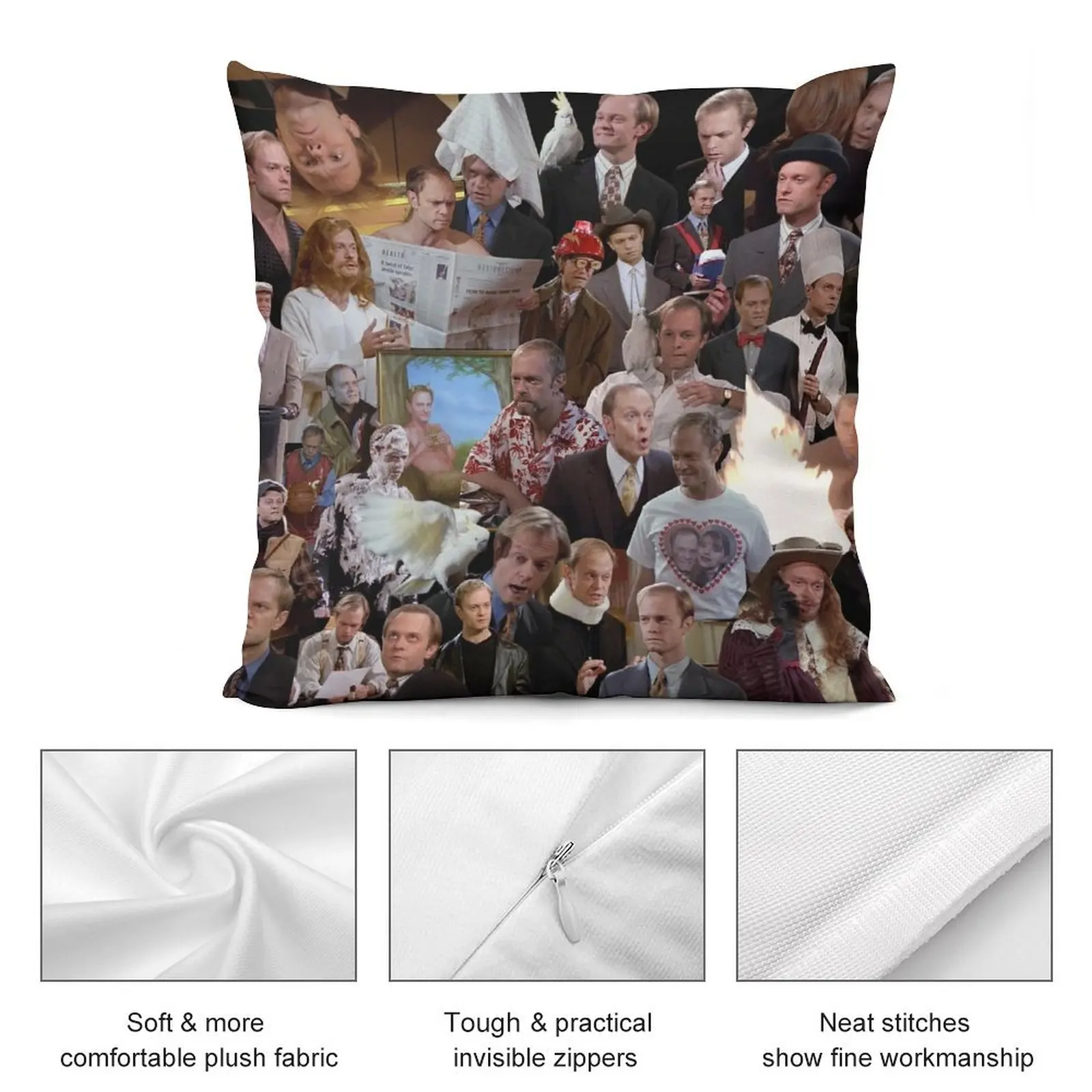 Niles Crane Throw Pillow Cushions Home Decor luxury throw pillow covers Anime pillow