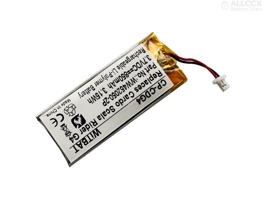ALLCCX 3.7V 1000mAh Wireless Headset Battery BAT00002 BAT00004 for Cardo Scala Rider G4 G9 G9x For Schuberth C3 C3 Pro