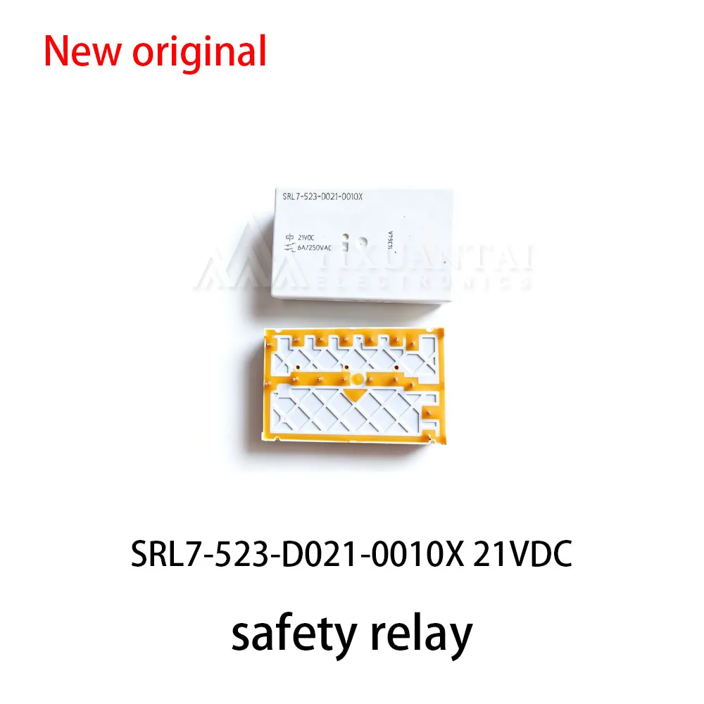 (1pcs) 100% New relay SRL7-523-D021-0010X 21VDC 6A250VAC safety relay