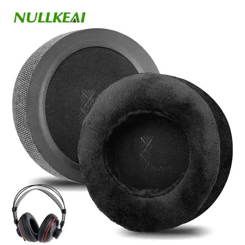 Nullkeai Replacement Ear Cushion for Superlux HD662 HD681 HD668B HD681B HD681EVO HD681F Headphone Earpads Sleeve Earmuffs