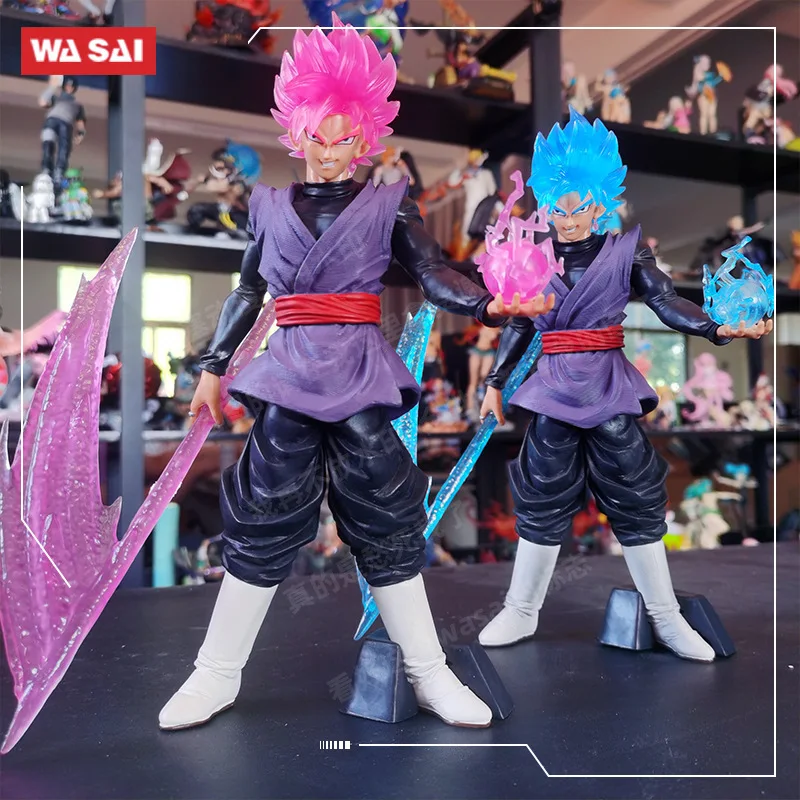 

Dragon Ball Z Anime Figure Pink Goku PVC Action Figures Anime Model 23cm GK Statue Collection Model Children Toys Gift Bandai