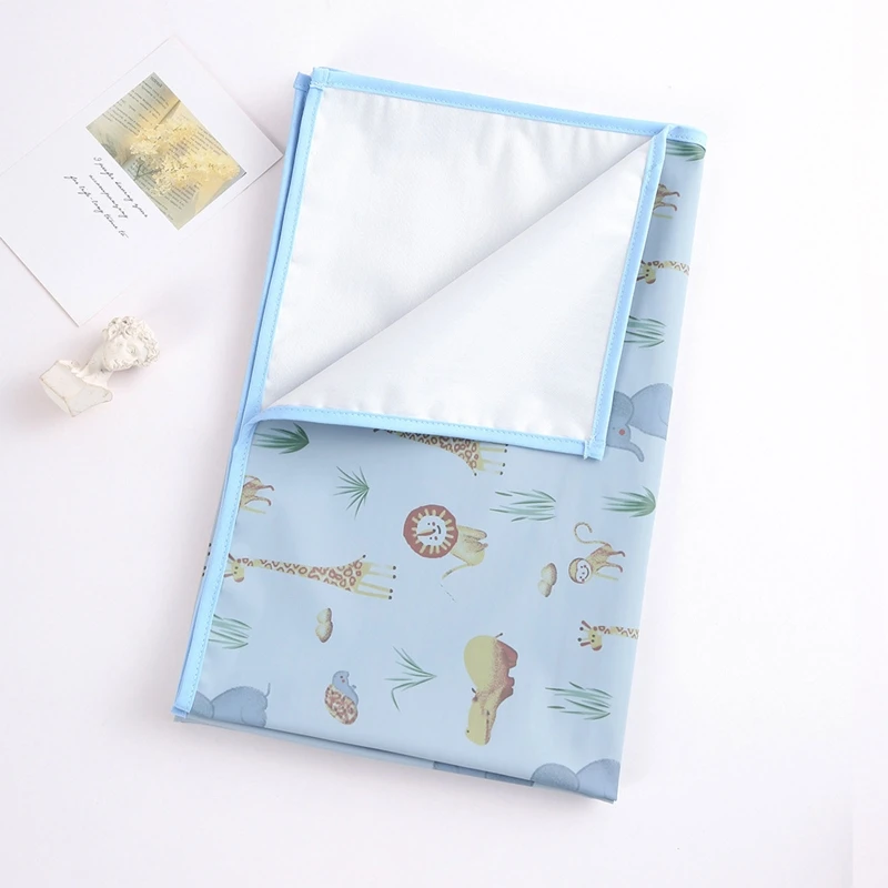 35x50cm Portable Baby Changing Pad Waterproof Reusable Diaper Pad Cover Changing Mat Crib Mattress Sheet