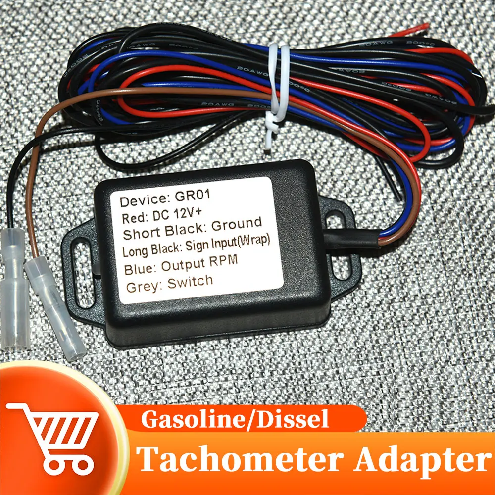 Gasoline&Dissel Engine Tachometer Adaper RPM Speedometer Motorcycle Tacho Sensor Easy Get RPM Signal Vehicle Truck Boat Yacht