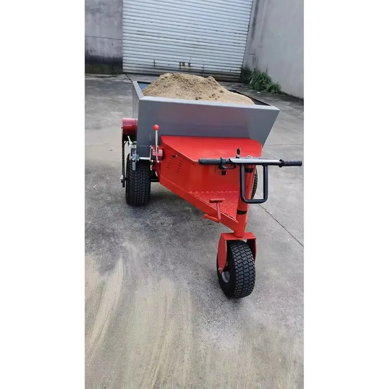 Ride-on Lawn Sand Filling and  Grass Combing Machine Flexible Electric Spreading Sand Machine for Sports Lawn Natural Grass