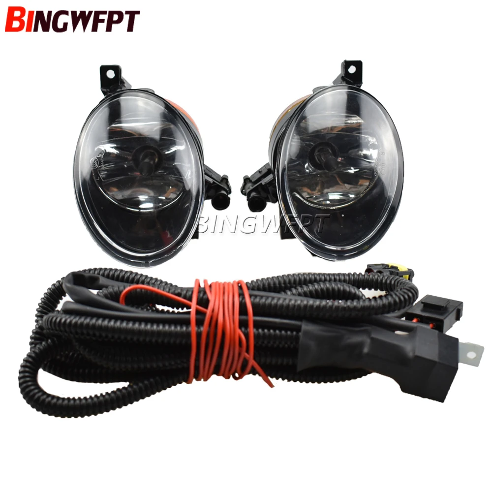 1set Car Halogen Fog Lamp For Golf 6 MK6 2009 2010 2011 2012 2013 Front Fog Light Fog Lamp + Cover + Harness Assembly