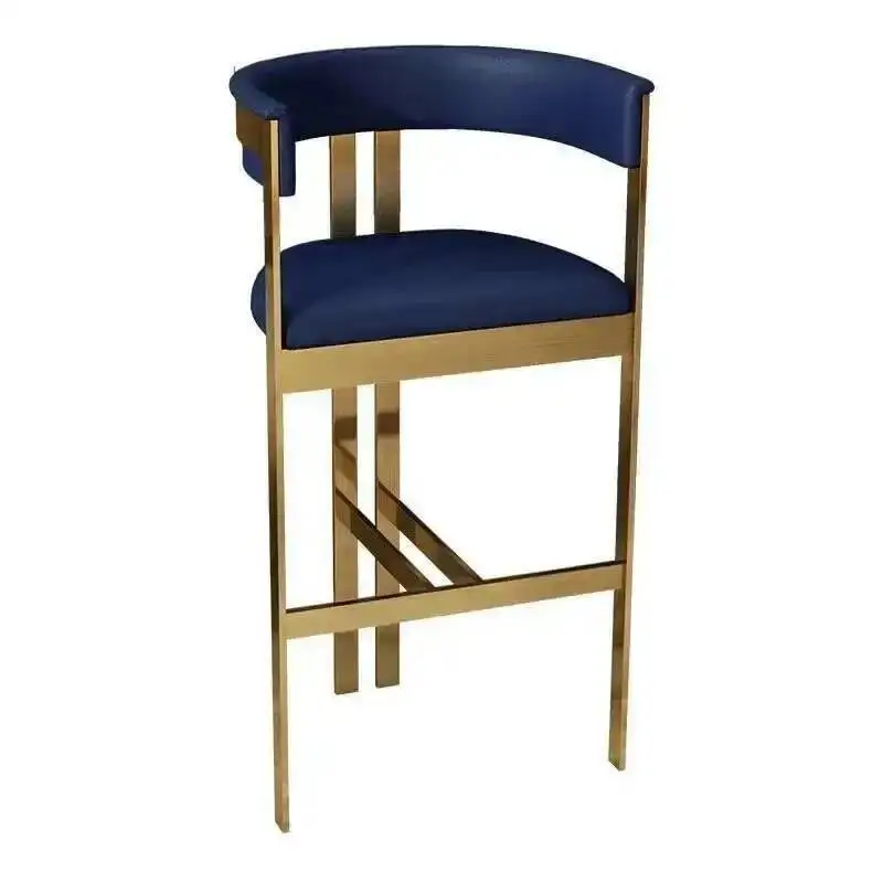 &Ergonomic Counter Island Stools Bar Kitchen High Manicure Gold Legs Ergonomic Bar Stools Garden Dresser Taburete Alto Furniture