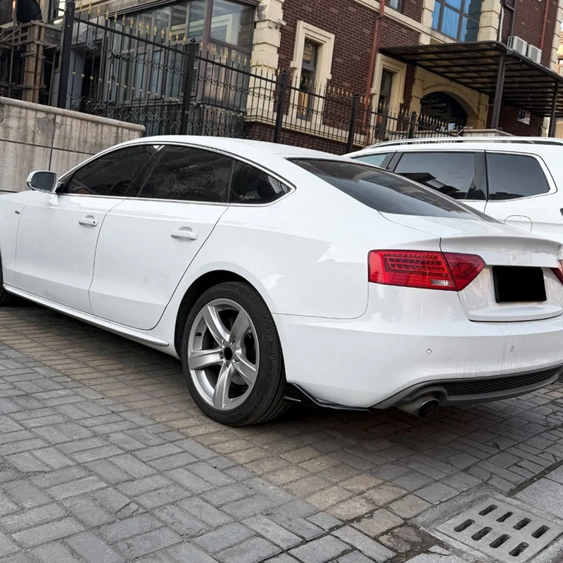 Super Sale Rear Bumper Diffuser Spoiler Trim for Audi A5 S5 8T Sportback Sline 2013-2016 Rear Bumper Lip Side Corner Spoiler