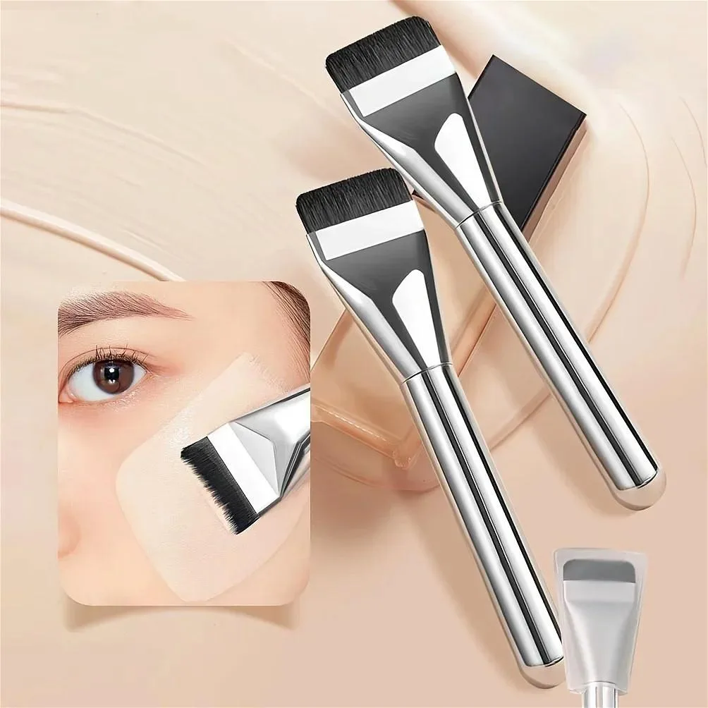 أدوات مكياج التجميل، فرشاة كريم أساس مكونة من كلمة واحدة لا تأكل مسحوق الرأس المسطح، فرشاة مكياج، فرشاة مكياج