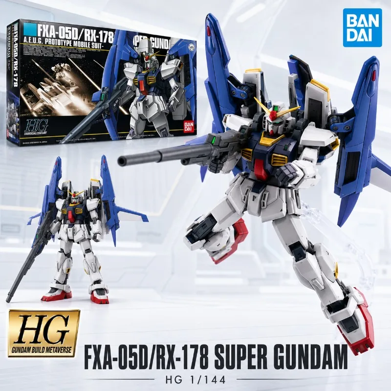 

Bandai Genuine HG 1/144 Super Gundam RX-178 Mobile Suit Assembly Model Kits Anime Action Figures Toy