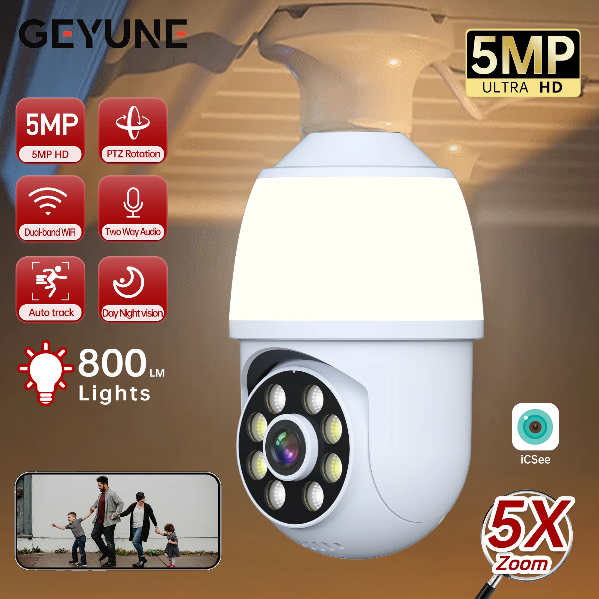 5MP E27 Bulb Camera… - image