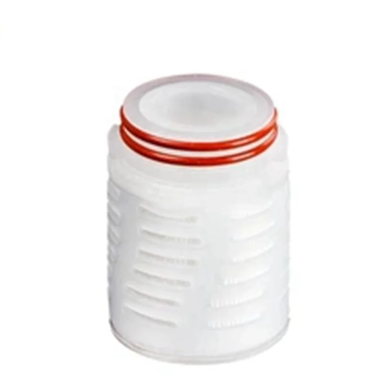 خرطوشة فلتر هواء PTFE Junior 0.22 ميكرون مسعور 5 بوصة PTFE فلتر صغير لترشيح الغاز المعقم